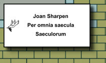 Joan Sharpen Per omnia saecula Saeculorum   224