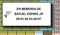 EN MEMORIA DE BATUEL ESPINO JR 09-01-84 03-26-97   082
