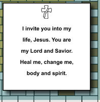 I invite you into my life, Jesus. You are my Lord and Savior. Heal me, change me, body and spirit.   236