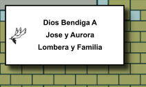 Dios Bendiga A Jose y Aurora Lombera y Familia   356
