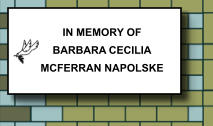 IN MEMORY OF BARBARA CECILIA MCFERRAN NAPOLSKE   257