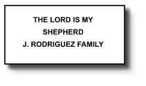 THE LORD IS MY SHEPHERD J. RODRIGUEZ FAMILY   324